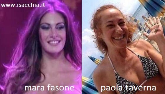 Somiglianza tra Mara Fasone e Paola Taverna