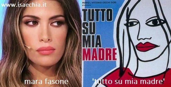 Somiglianza tra Mara Fasone e la locandina del film 'Tutto su mia madre'