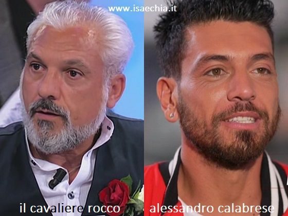 Somiglianza tra Rocco Fredella e Alessandro Calabrese