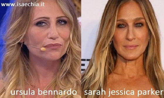 Somiglianza tra Ursula Bennardo e Sarah Jessica Parker