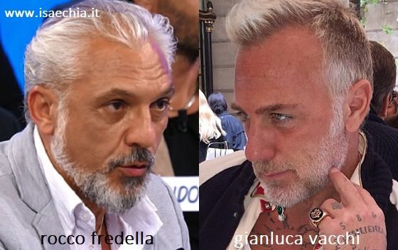 Somiglianza tra Rocco Fredella e Gianluca Vacchi