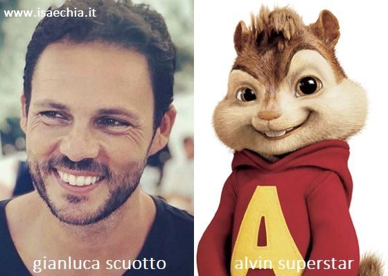 Somiglianza tra Gianluca Scuotto e Alvin Superstar