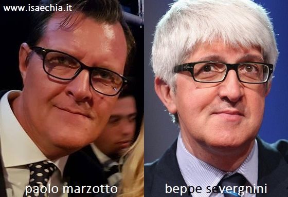 Somiglianza tra Paolo Marzotto e Beppe Severgnini