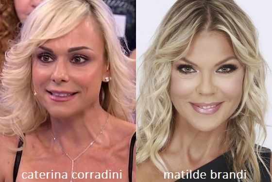 Somiglianza tra Caterina Corradini e Matilde Brandi