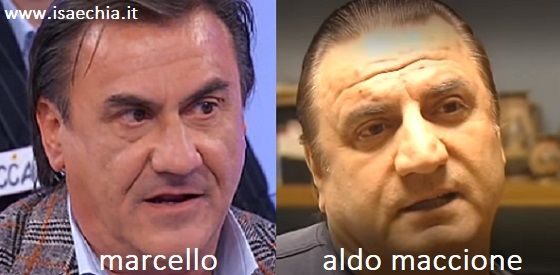 Somiglianza tra Marcello e Aldo Maccione