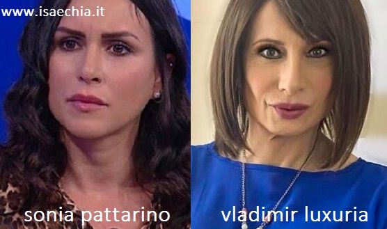 Somiglianza tra Sonia Pattarino e Vladimir Luxuria