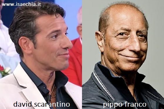 Somiglianza tra David Scarantino e Pippo Franco