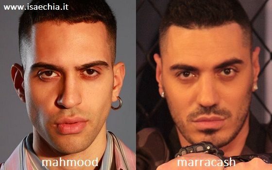 Somiglianza tra Mahmood e Marracash