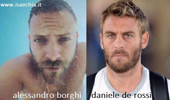 Somiglianza tra Alessandro Borghi e Daniele De Rossi