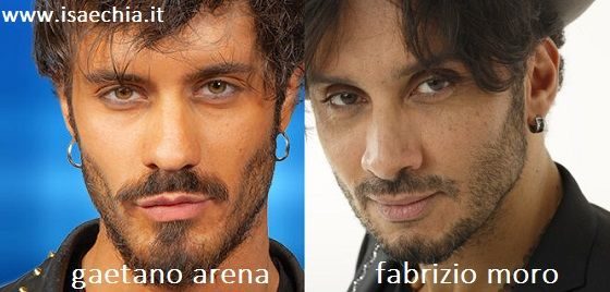 Somiglianza tra Gaetano Arena e Fabrizio Moro