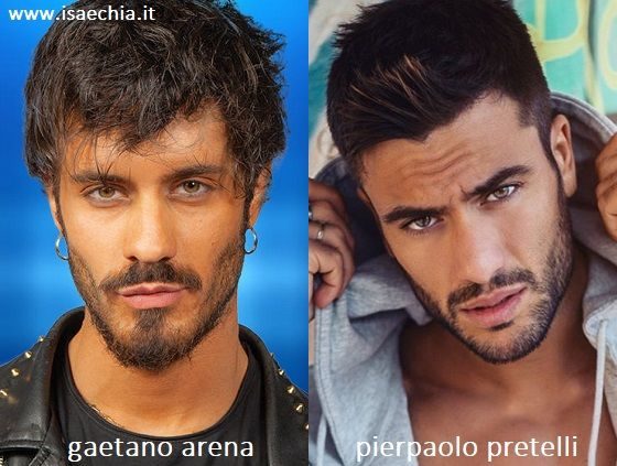 Somiglianza tra Gaetano Arena e Pierpaolo Pretelli