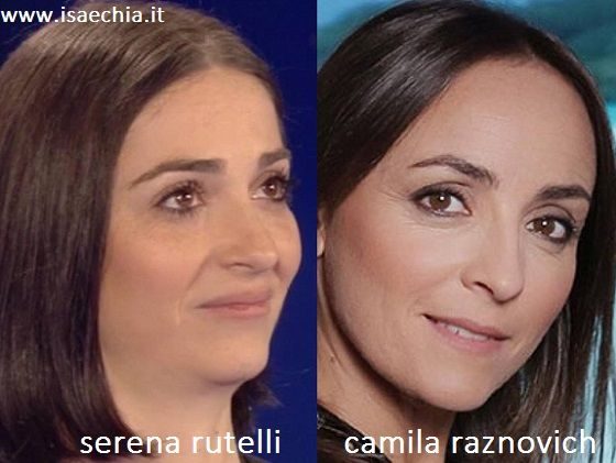 Somiglianza tra Serena Rutelli e Camila Raznovich