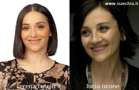 Somiglianza tra Serena Rutelli e Lucia Ocone