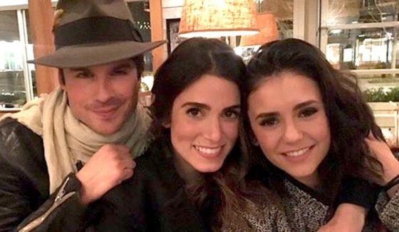 Ian Somerhalder, Nikki Reed e Nina Dobrev