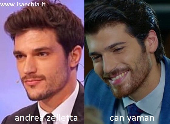 Somiglianza tra Andrea Zelletta e Can Yaman