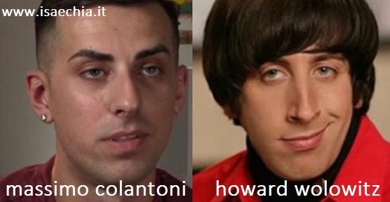 Somiglianza tra Massimo Colantoni e Howard Wolowitz