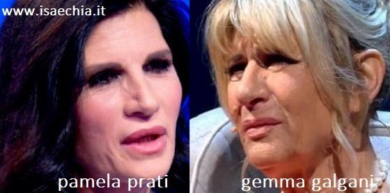 Somiglianza tra Pamela Prati e Gemma Galgani