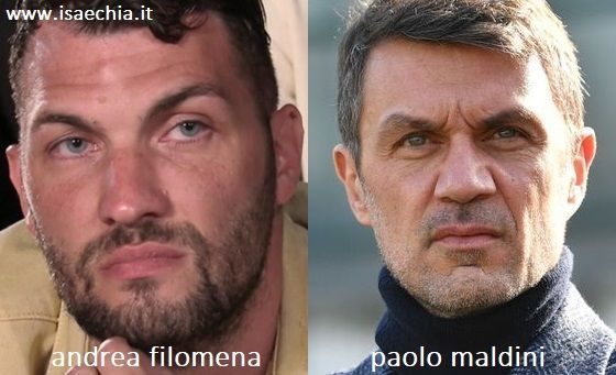 Somiglianza tra Andrea Filomena e Paolo Maldini