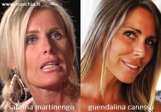 Somiglianza tra Sabrina Martinengo e Guendalina Canessa