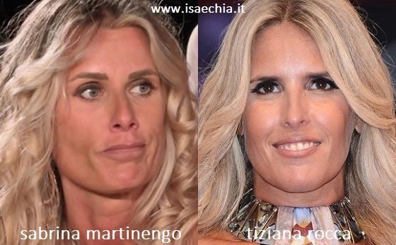 Somiglianza tra Sabrina Martinengo e Tiziana Rocca