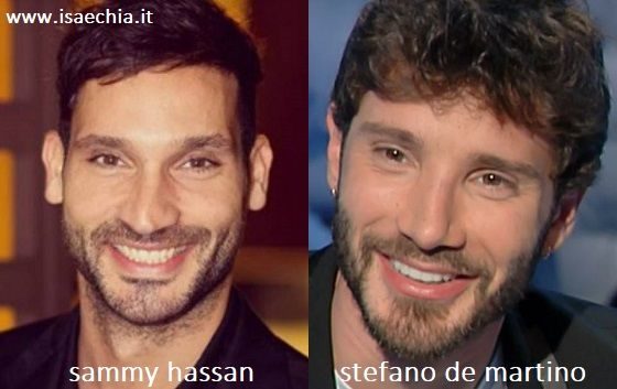 Somiglianza tra Sammy Hassan e Stefano De Martino