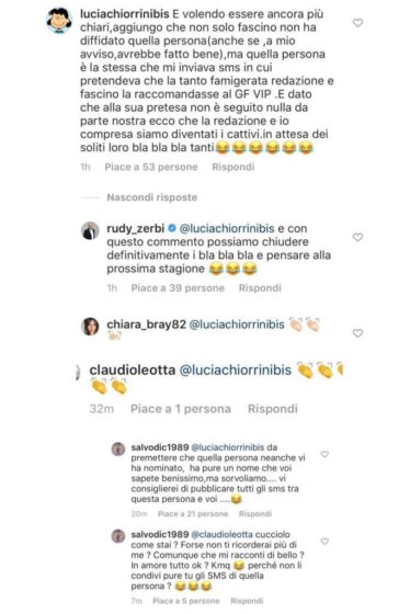 Instagram - Chiorrini - Leotta - Zerbi - Di Carlo