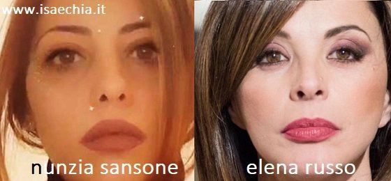 Somiglianza tra Nunzia Sansone e Elena Russo