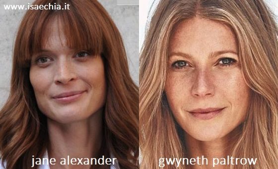 Somiglianza tra Jane Alexander e Gwyneth Paltrow