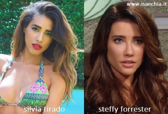 Somiglianza tra Silvia Tirado e Steffy Forrester di 'Beautiful'