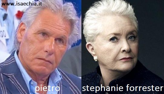 Somiglianza tra Pietro e Stephanie Forrester