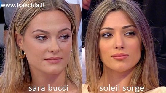 Somiglianza tra Sara Bucci e Soleil Sorge