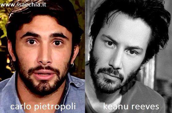 Somiglianza tra Carlo Pietropoli e Keanu Reeves