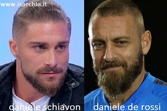 Somiglianza tra Daniele Schiavon e Daniele De Rossi