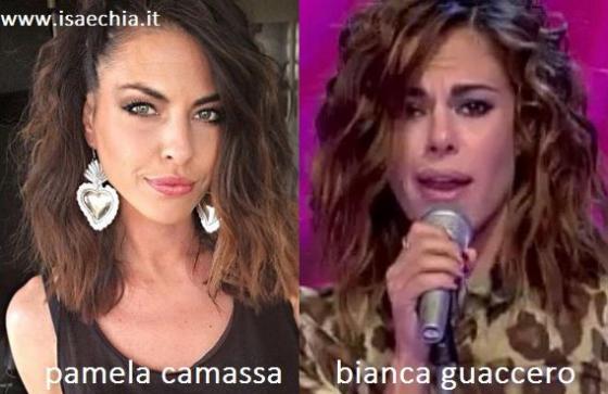 Somiglianza tra Pamela Camassa e Bianca Guaccero