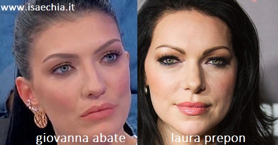 Somiglianza tra Giovanna Abate e Laura Prepon