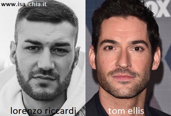 Somiglianza tra Lorenzo Riccardi e Tom Ellis