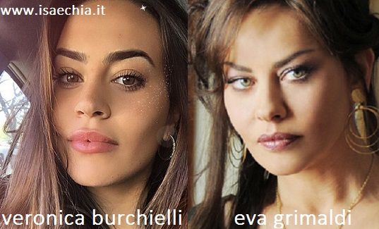 Somiglianza tra Veronica Burchielli e Eva Grimaldi