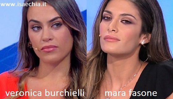 Somiglianza tra Veronica Burchielli e Mara Fasone