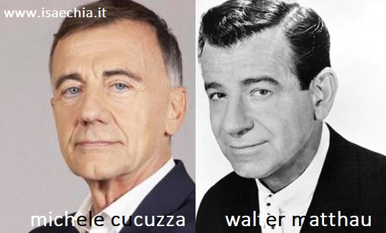 Somiglianza tra Michele Cucuzza e Walter Matthau