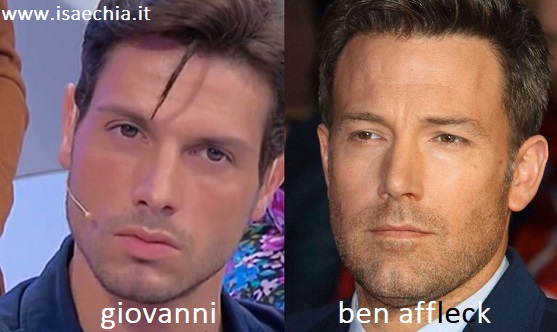 Somiglianza tra Giovanni e Ben Affleck