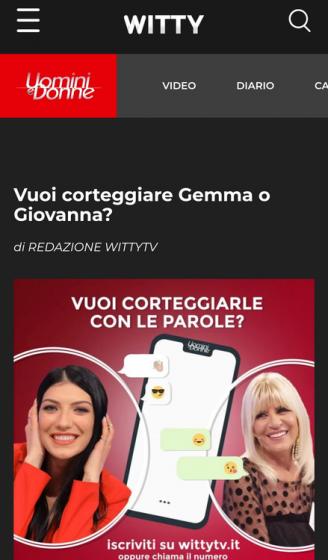 Corteggiamento Gemma - Giovanna