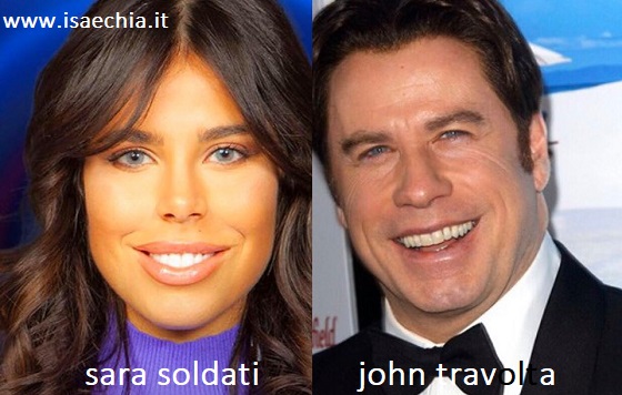 Somiglianza tra Sara Soldati e John Travolta