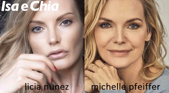 Somiglianza tra Licia Nunez e Michelle Pfeiffer