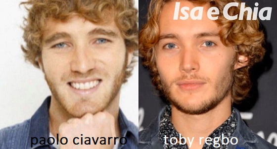 Somiglianza tra Paolo Ciavarro e Toby Regbo