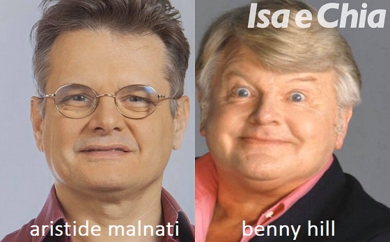 Somiglianza tra Aristide Malnati e Benny Hill