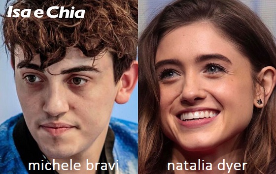 Somiglianza tra Michele Bravi e Natalia Dyer