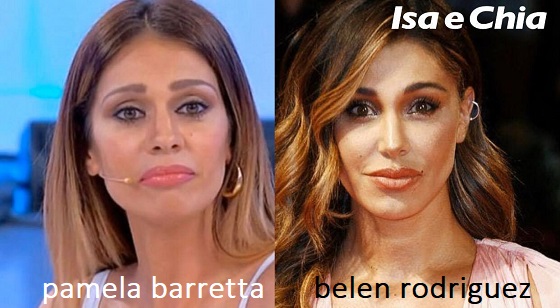 Somiglianza tra Pamela Barretta e Belen Rodriguez