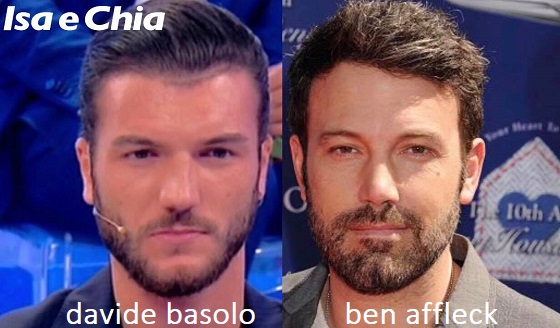 Somiglianza tra Davide Basolo e Ben Affleck