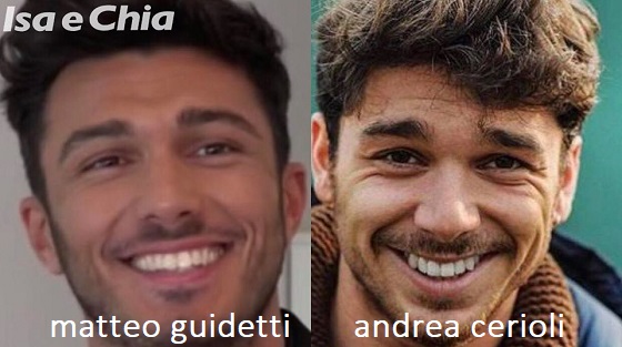 Somiglianza tra Matteo Guidetti e Andrea Cerioli