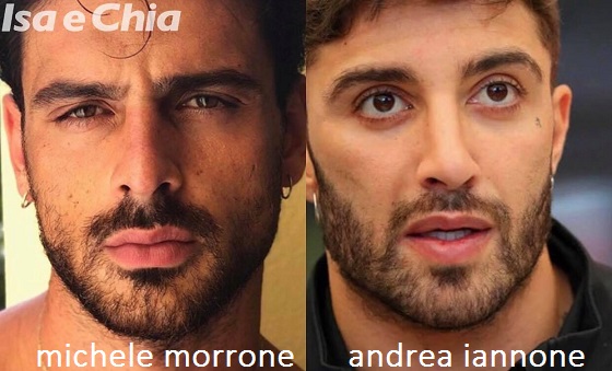 Somiglianza tra Michele Morrone e Andrea Iannone Isa e Chia